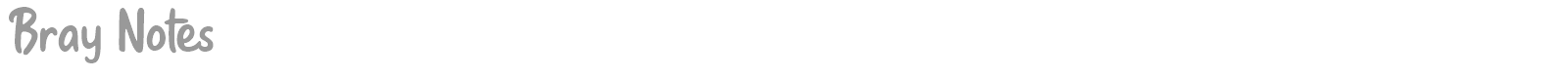 Bray Notes font preview